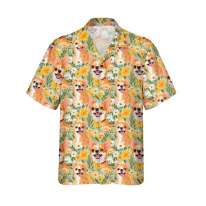 Alternative view of Chihuahua Hawaiian Shirt | Hawaii Shirt