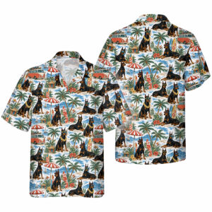 Doberman Hawaiian Shirt | Hawaii Shirt