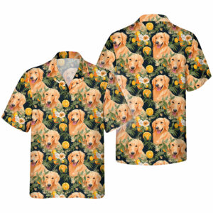 Golden Retriever Hawaiian Shirt | Hawaii Shirt