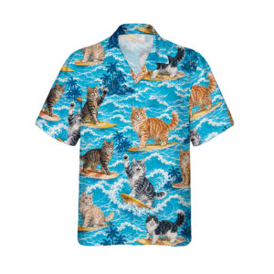 Alternative view of Maine Coon Hawaiian Shirt | Hawaii Shirt