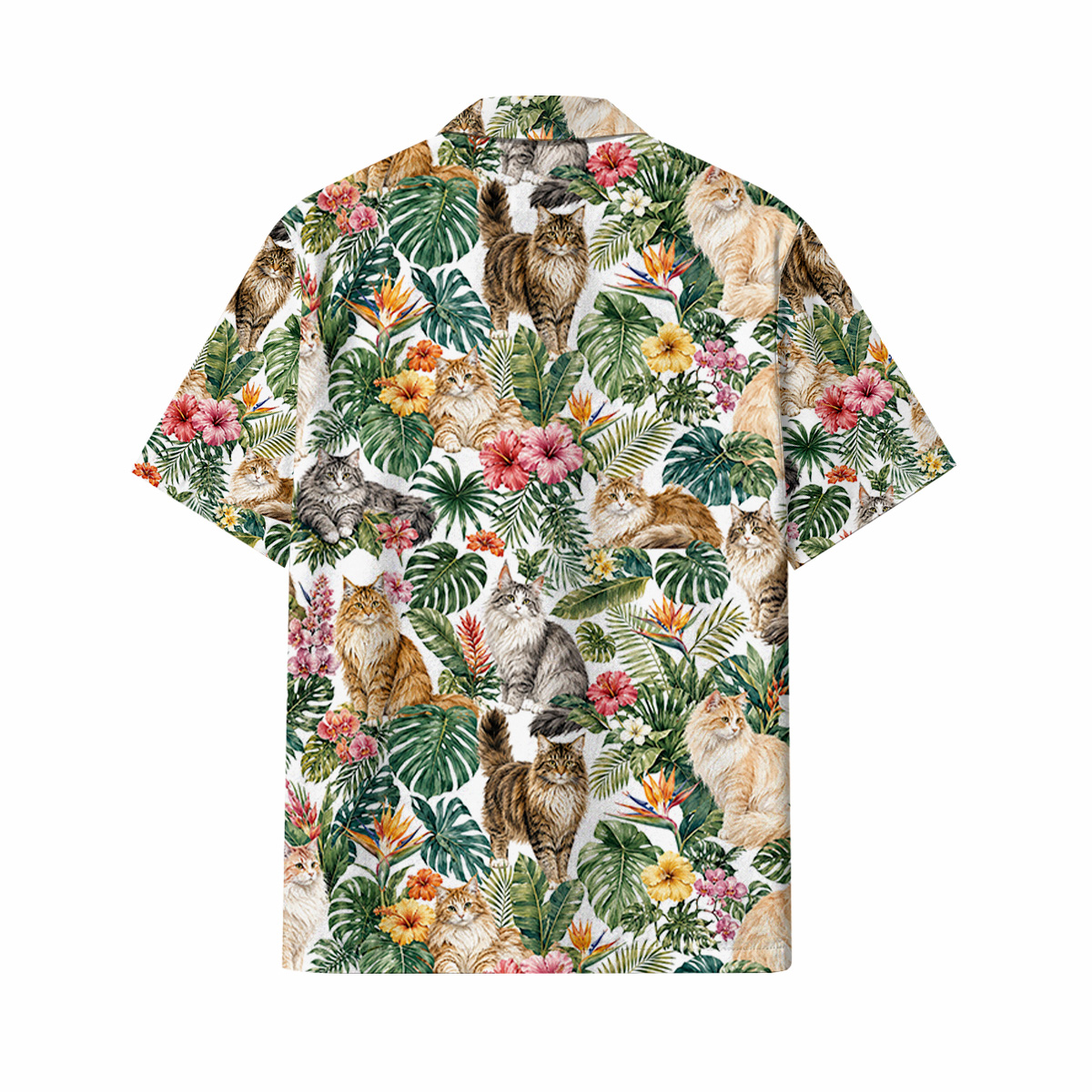 Norwegian Forest Cat Hawaiian Shirt | Hawaii Shirt - Image 3