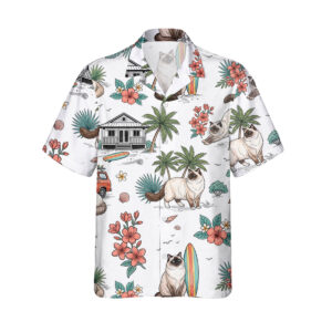Alternative view of Ragdoll Cat Hawaiian Shirt | Hawaii Shirt