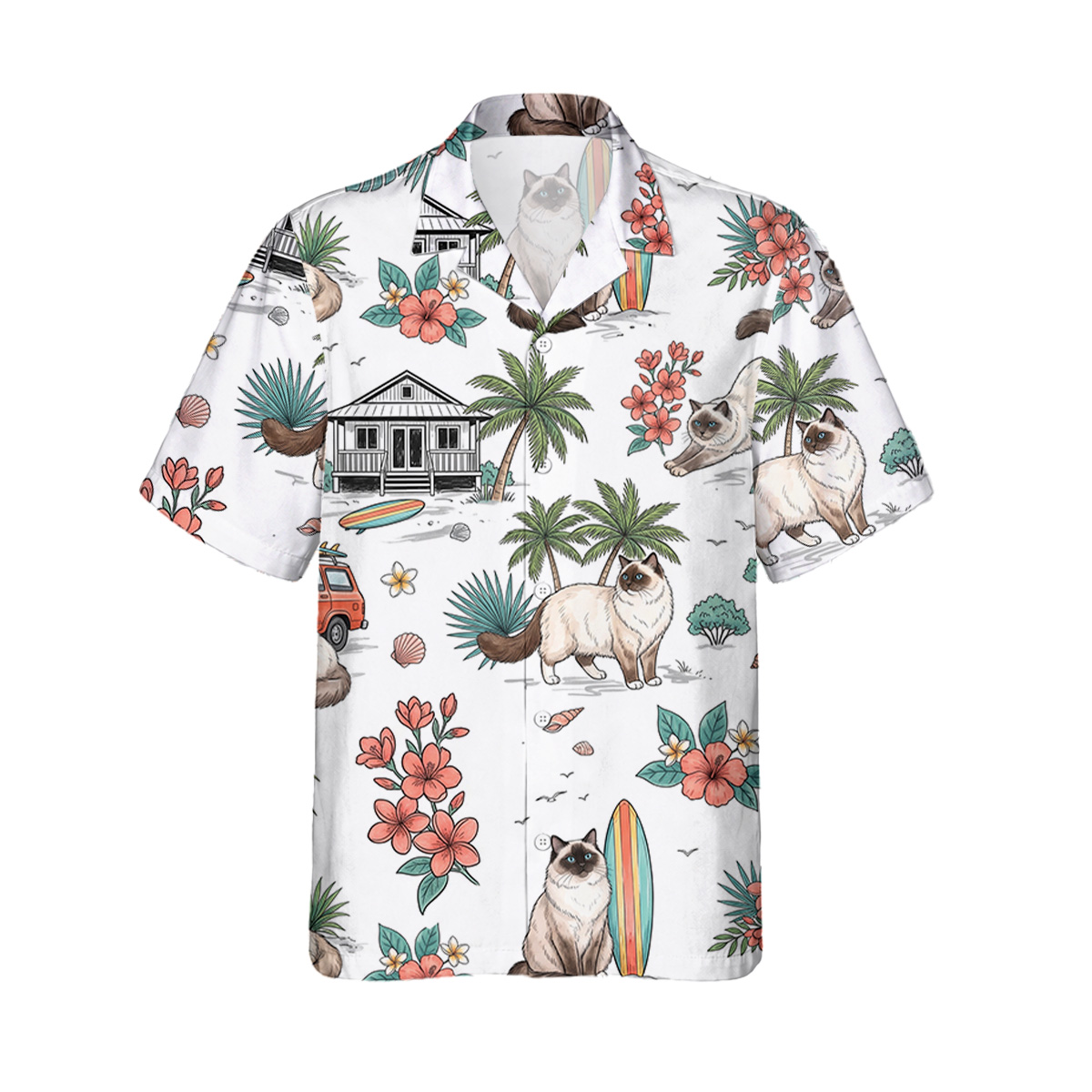 Ragdoll Cat Hawaiian Shirt | Hawaii Shirt - Image 2