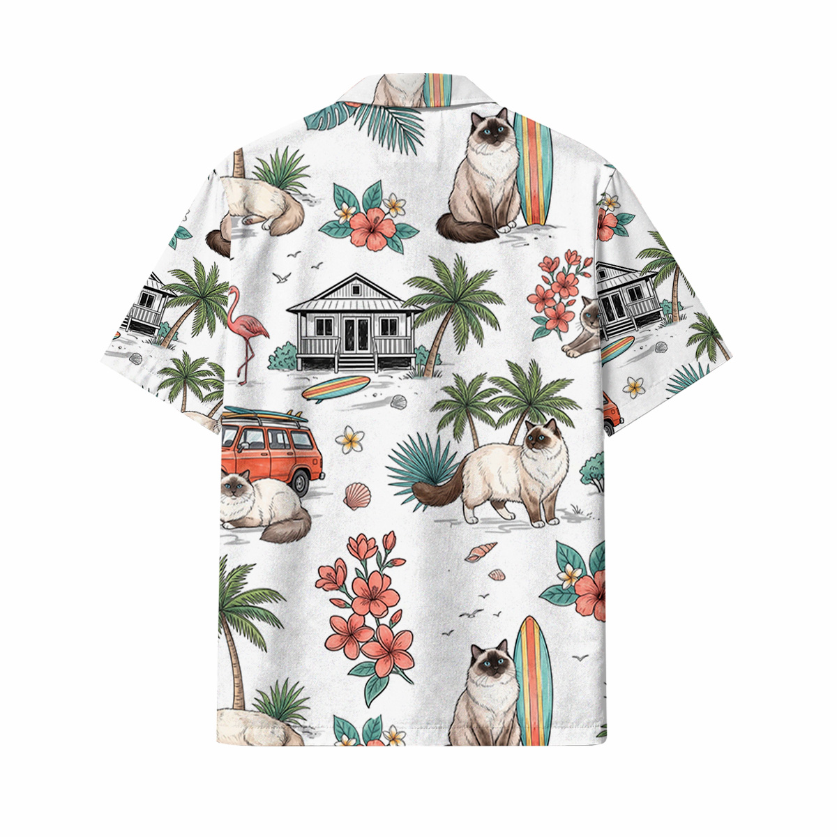 Ragdoll Cat Hawaiian Shirt | Hawaii Shirt - Image 3