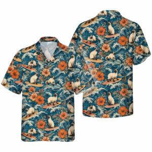 Siamese Cat Hawaiian Shirt | Hawaii Shirt