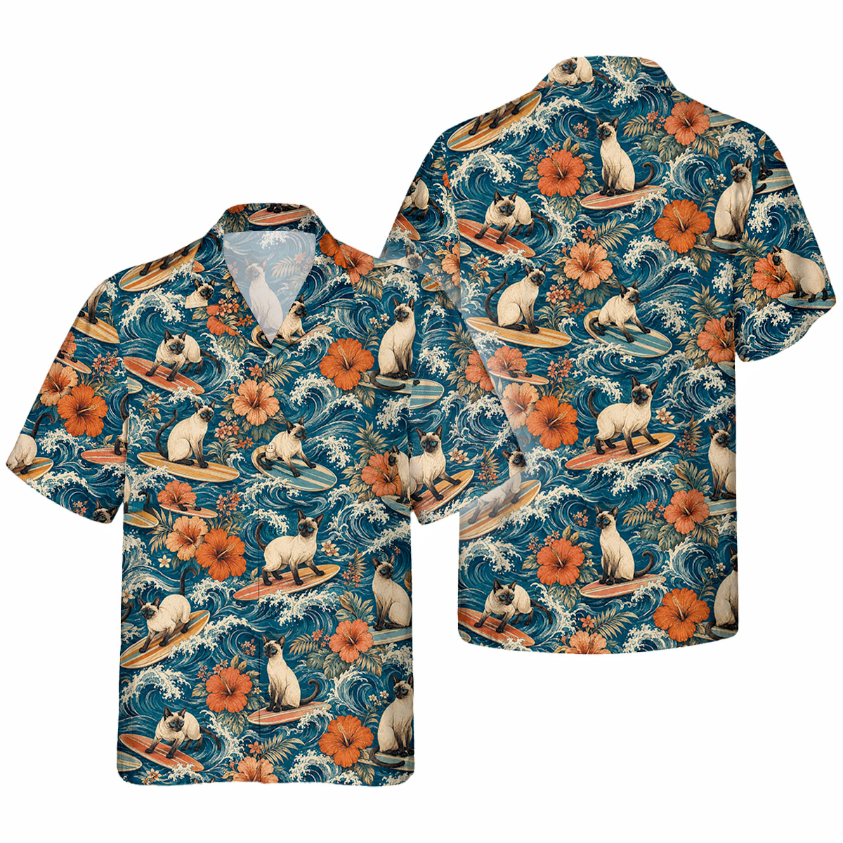 Siamese Cat Hawaiian Shirt | Hawaii Shirt