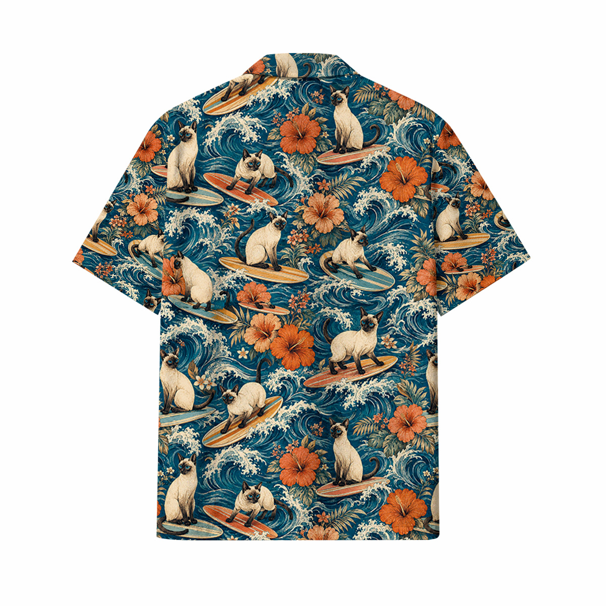 Siamese Cat Hawaiian Shirt | Hawaii Shirt - Image 3