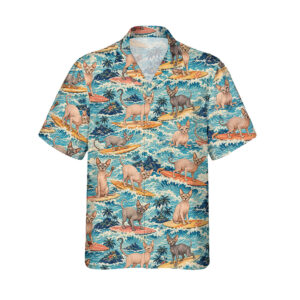 Alternative view of Sphynx Cat Hawaiian Shirt | Hawaii Shirt