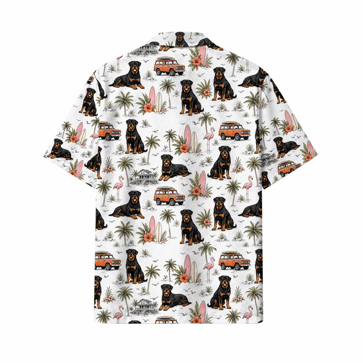 Rottweiler Hawaiian Shirt | Hawaii Shirt - Image 3